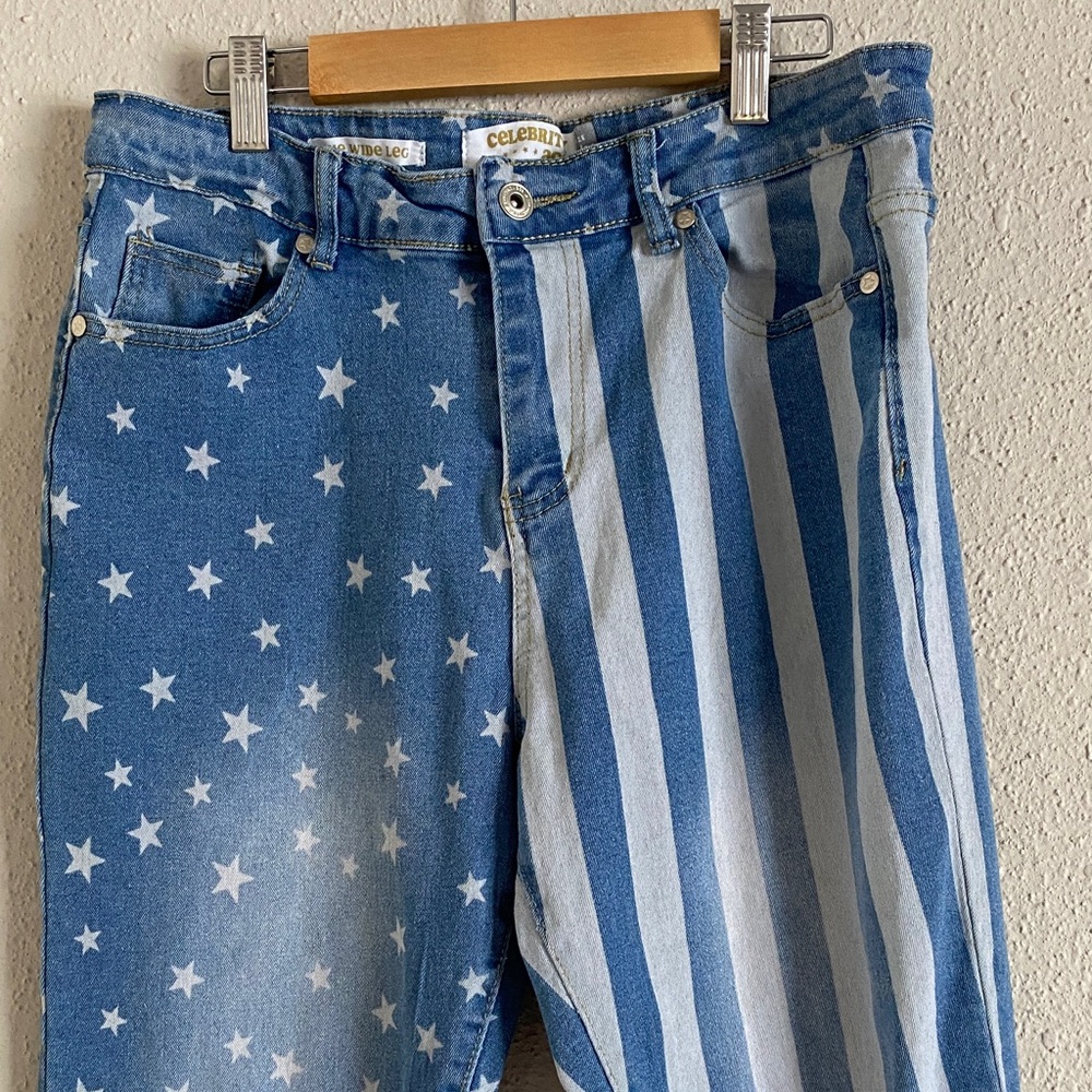 Stars and Stripes Straight Leg Jeans - Picture 4 of 11